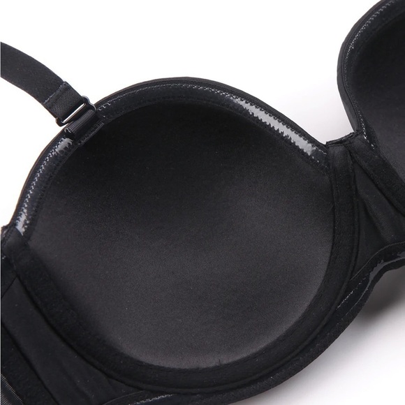 𝅺wingslove Full Figure Strapless Underwire Multi-way Contour Bra Black 44C - Picture 5 of 9